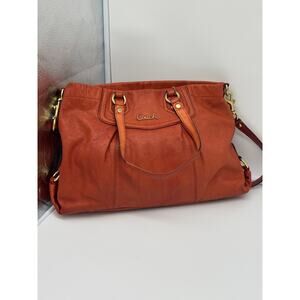 Coach Ashley Satchal in Burnt Orange G1261-F19243